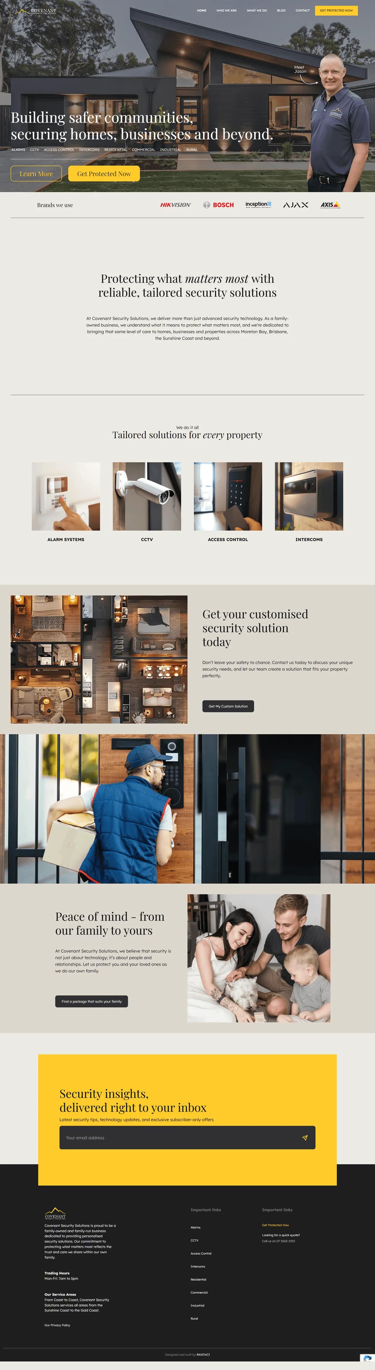 Covenant Security Solutions website