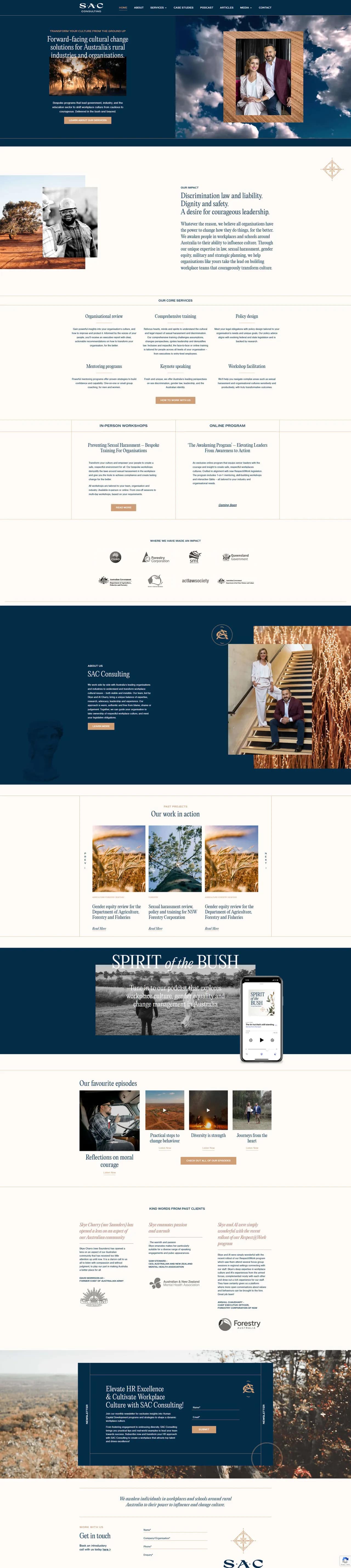 SAC Consulting website